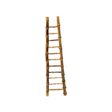 Chinese Wood Crafted Bamboo Like Ladder Shape Miniature Display Art ws4096S