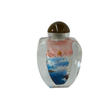 Chinese Inside Oriental Scenery Vessels Graphic Glass Art Bottle ws4157S