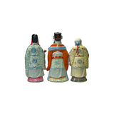 Chinese Canton Color Mixed Fenghsui Fok Lok Shao Figure Set ws4164S