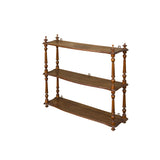 Vintage Continental Wall Display Shelf with Carved Finial Details ws4249S