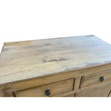 Distressed Mustard Yellow 2 Drawers Doors End Table Nightstand Cabinet ws4376S