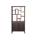 Brown Oriental Two Sided Display Curio Cabinet Room Divider cs6113AS