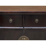 Vintage Chinese Dark Brown Drawers Side Table Credenza Vanity Cabinet cs7798S