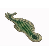 Artistic Green Glaze Ceramic Decorative Seahorse Shape Display Plate ws3871S