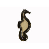 Artistic Mustard Yellow Glaze Ceramic Decorative Seahorse Shape Display Plate ws3872S