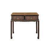 Chinese Brown Relief Dragon Drawers Altar Foyer Side Console Table ws3928S