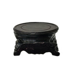 3" Dark Brown Wood Carving Square Round Table Top Stand Riser ws4007"