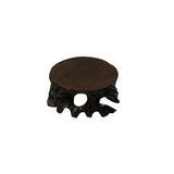 1.75" 2 x Brown Wood Stem Shape Round Table Top Stand Riser st1230S