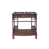 Chinese Rosewood Handmade Canopy Bed Miniature Display Art ws4276S