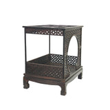 Chinese Rosewood Handmade Canopy Bed Miniature Display Art ws4278S