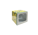 Yellow Flower Bird Graphic Square Porcelain Tissue Box Cover Container ws4819S