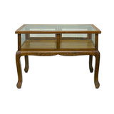 Oriental Craw Legs Rectangular Glass Top Console Display Table Counter cs7676