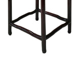 4.5" Reddish Brown Square Tall Slim Legs Wood Display Stand Riser st1057S