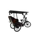 Chinese Rosewood Handmade Miniature Cycle Rickshaw Display Decor Art ws4090S