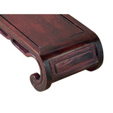 5" Reddish Brown Scroll Leg Rectangular Wood Display Stand Easel ws4233S