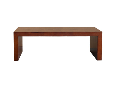 39" Simple Plank Wood Brown Rectangular Coffee Table Stand ws4251BS