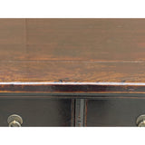 Vintage Chinese Dark Brown Drawers Side Table Credenza Vanity Cabinet cs7798S