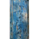 Distressed Bright Blue Tall Oriental Noodle Cabinet Storage Armoire ws4322S