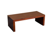 39" Simple Plank Wood Brown Rectangular Coffee Table Stand ws4251BS