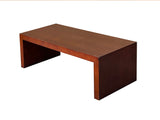 46" Simple Plank Wood Brown Rectangular Coffee Table Stand ws4251AS