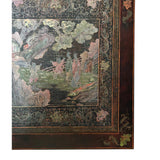 Vintage Chinese Color Lacquer People Scenery Graphic Low Kang Coffee Table ws4081S