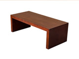 46" Simple Plank Wood Brown Rectangular Coffee Table Stand ws4251AS