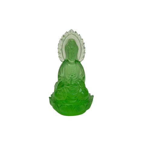 Green Kwan Yin Tara Bodhisattva Figure