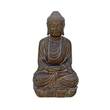 Chinese Stone sitting Buddha - Garden stone Buddha statue - oriental Amitabha Shakyamuni