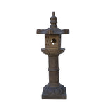 stone lantern - oriental stone lamp - zen garden stone display