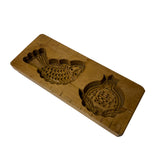 Vintage Wood Flower Fish Pattern Cake Soap Maker Mold Board ws2442S