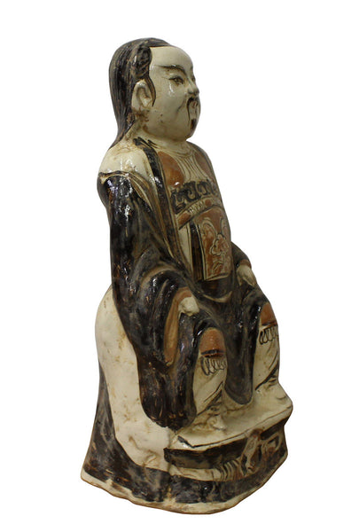 Chinese Vintage Handmade Ceramic Glazed Old Man Figure cs2935S – Golden ...