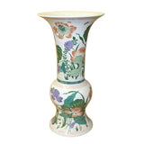 Chinese Handmade Porcelain Flower Tall Art Vase cs4881S – Golden Lotus ...