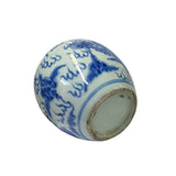 Oriental Handpaint Dragon Small Blue White Porcelain Ginger Jar ws2331S