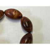 Chinese Rosewood Marquise Shape Beads Hand Rosary Praying Bracelet ws2413S