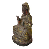 Vintage Chinese Wooden Carved Home Guardian Kwan Yin Figure ws1175S