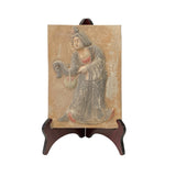 plaque - buddhas - clay tiles