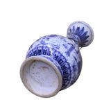 Chinese Blue White Porcelain Precise House Yard Scenery Vase ws733S